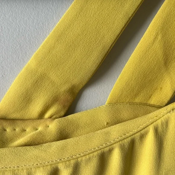 Oscar de la Renta yellow maxi dress gown (AS IS) - Picture 11 of 12